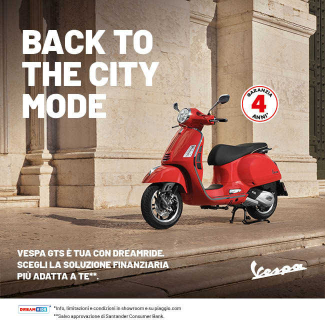 PROMOZIONE VESPA GTS 125/310 e GTV