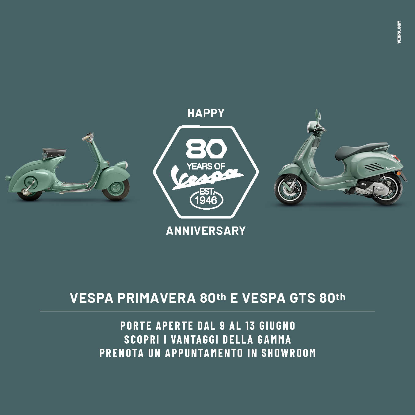 PORTE APERTE DAL 09 AL 13 GIUGNO  - VESPA DAYS